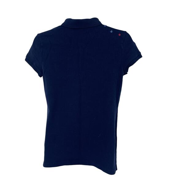 Polo Ralph Lauren Kids Girls Navy Floral Polo Shirt Size XL (16) - Picture 2 of 8